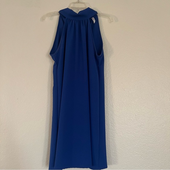 Elegant Blue Sleeveless Dress - Picture 1 of 4